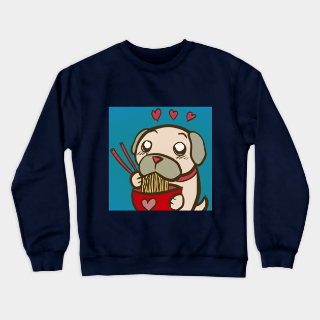 Noodle Doodle Crewneck Sweatshirt by AmyMinori